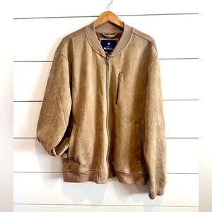 Ben Sherman Faux Suede Light weigh brown Jacket dress it up